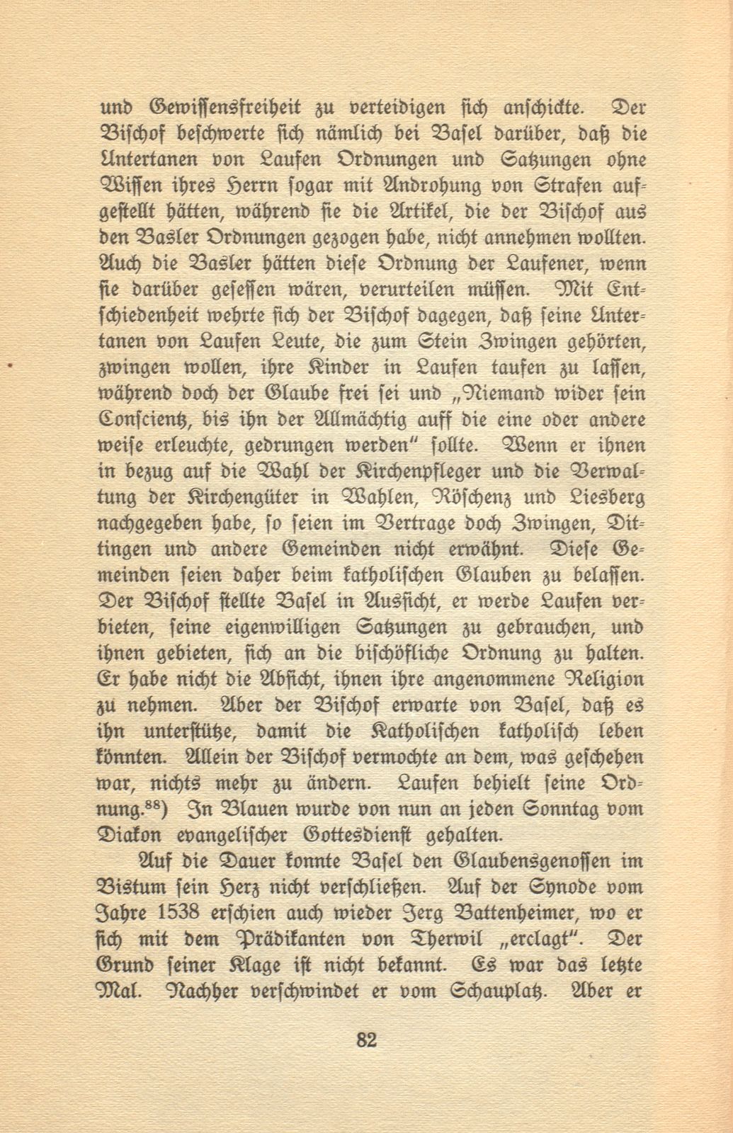 Die Reformation im baslerisch-bischöflichen Laufen – Seite 46