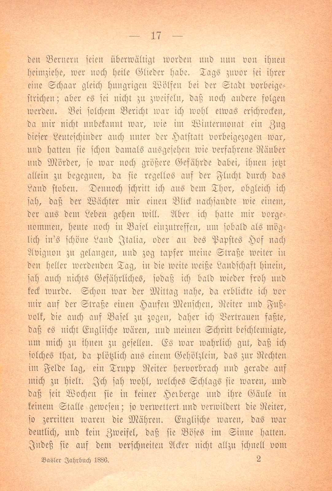 Aus dem Tagebuch des Schreibers Giselbert. (1376-1378) – Seite 5