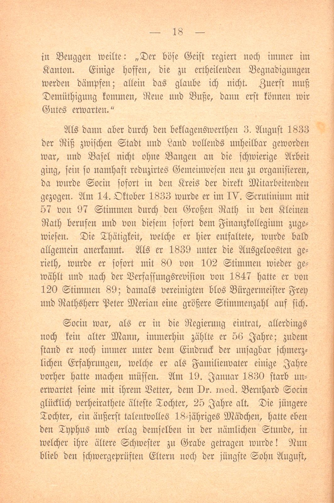 Bernhard Socin, ein Basler Ratsherr aus der ersten Hälfte des neunzehnten Jahrhunderts – Seite 18