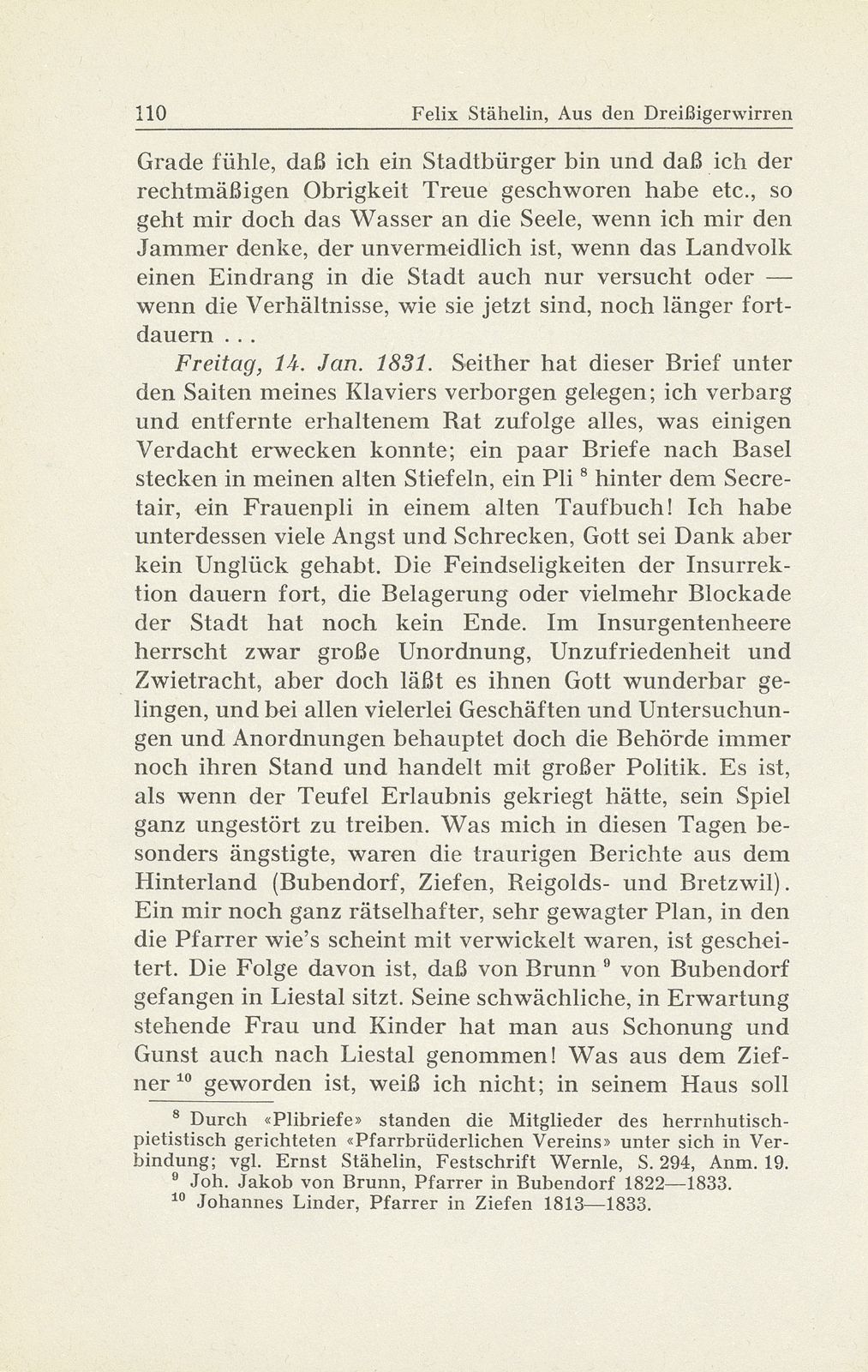 Erlebnisse und Bekenntnisse aus der Zeit der Dreissigerwirren [Gebrüder Stähelin] – Seite 8