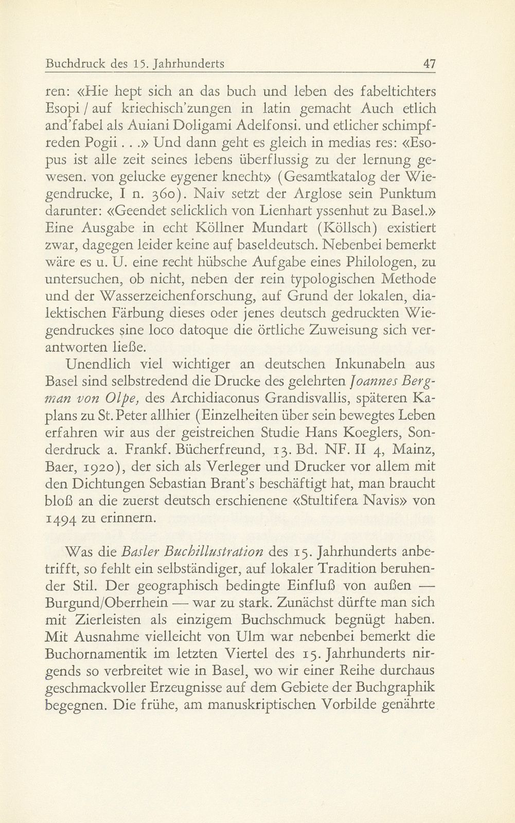 Vom Basler Buchdruck des 15. Jahrhunderts – Seite 18