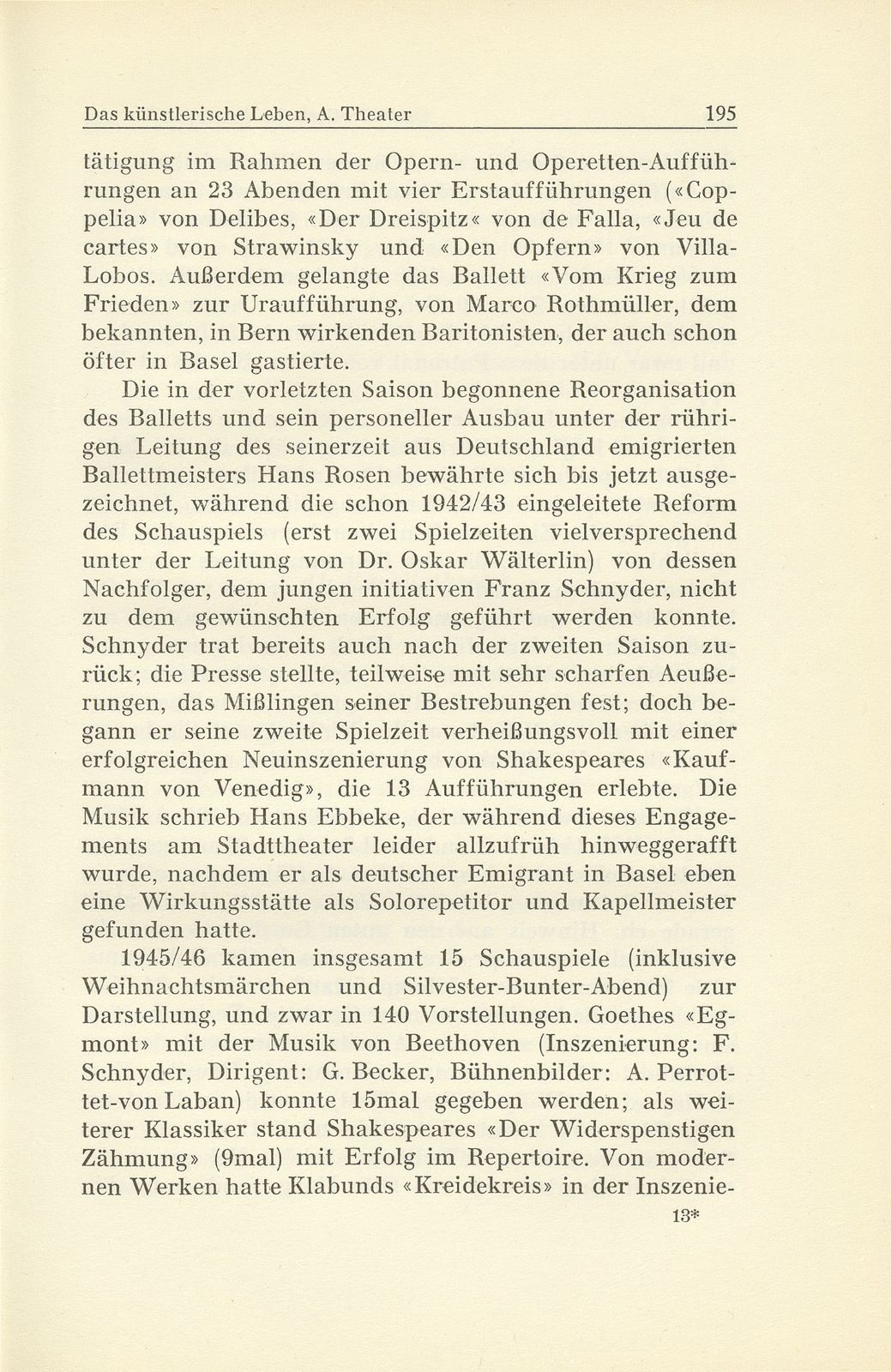 Das künstlerische Leben in Basel vom 1. Oktober 1945 bis 30. September 1946 – Seite 4