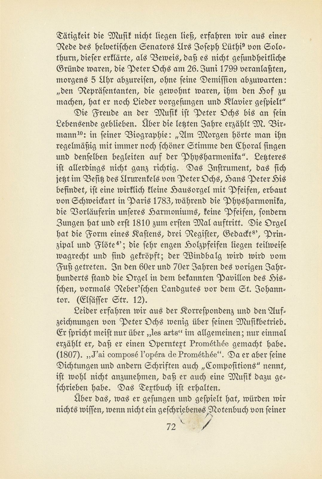 Ein handschriftliches Notenbuch aus dem Nachlass von Peter Ochs – Seite 5