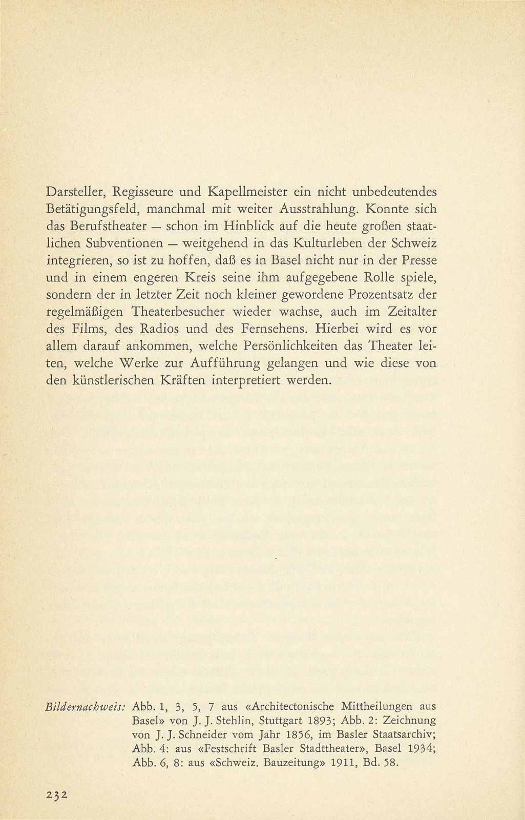 Aus der Baugeschichte des jetzigen Basler Stadttheaters. (Im Hinblick auf den im Entstehen begriffenen Neubau) – Seite 49