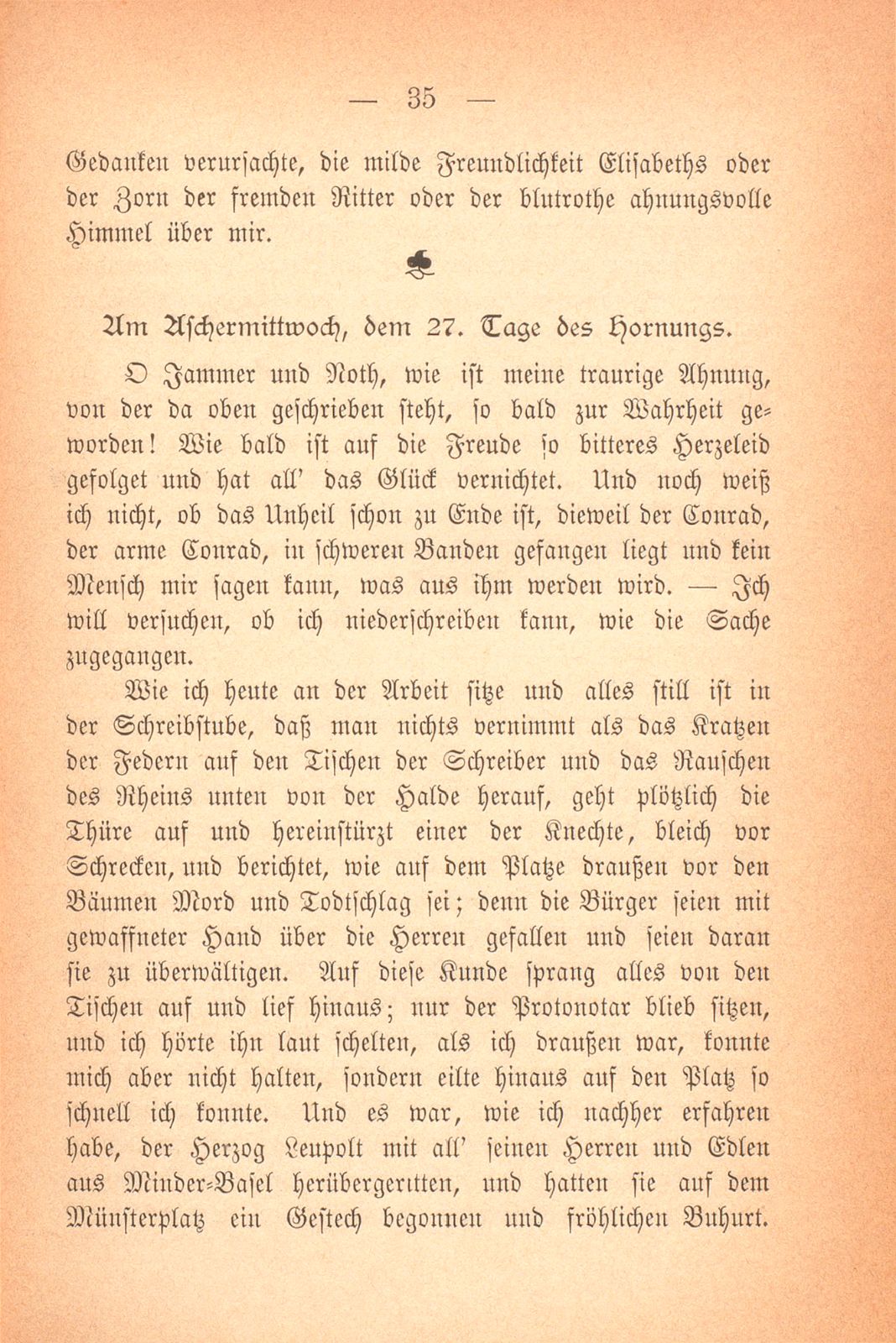 Aus dem Tagebuch des Schreibers Giselbert. (1376-1378) – Seite 23