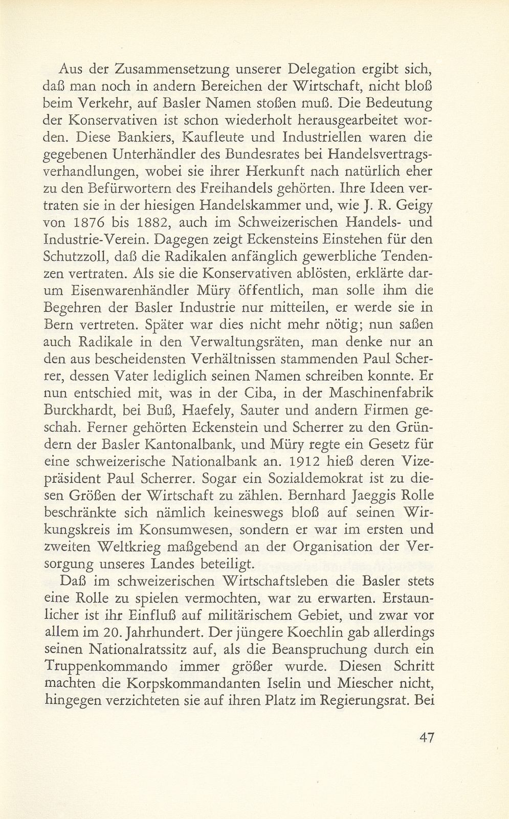 Vom Wandel der Basler Vertretung in der Bundesversammlung 1848-1919 – Seite 17