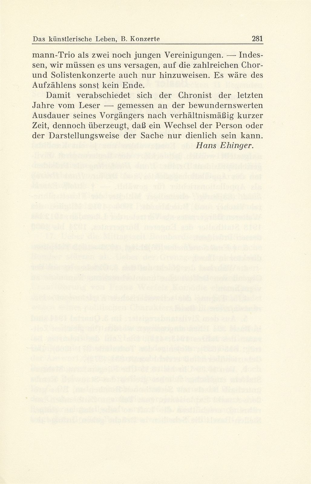 Das künstlerische Leben in Basel vom 1. Oktober 1944 bis 30. September 1945 – Seite 5