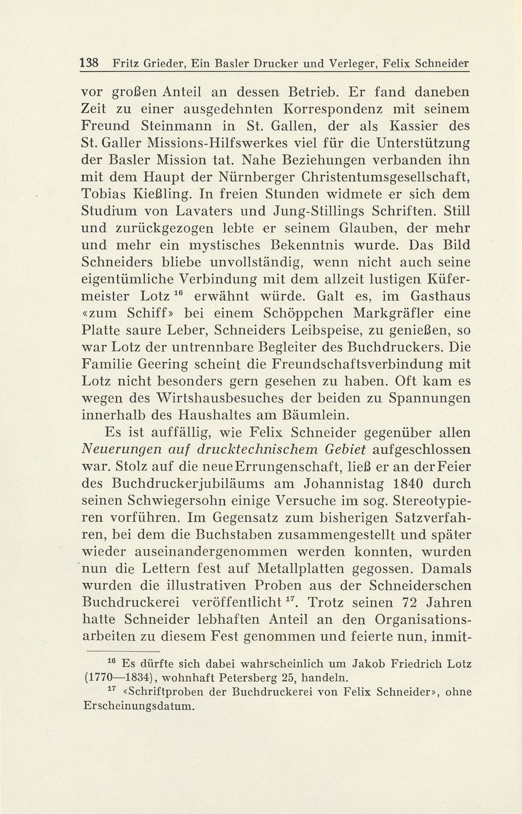 Ein Basler Drucker und Verleger im Dienste des Pietismus: Felix Schneider (1768-1845) – Seite 15