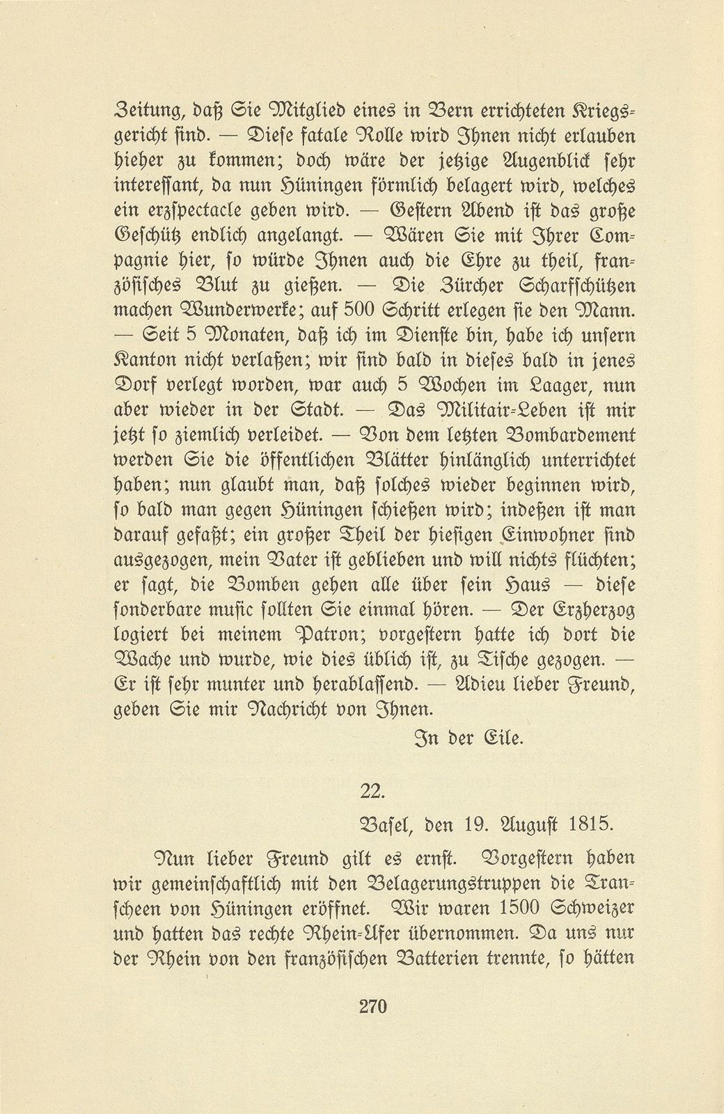 Aus den Briefen eines Baslers vor hundert Jahren [Ed. Ochs-His-La Roche] – Seite 22