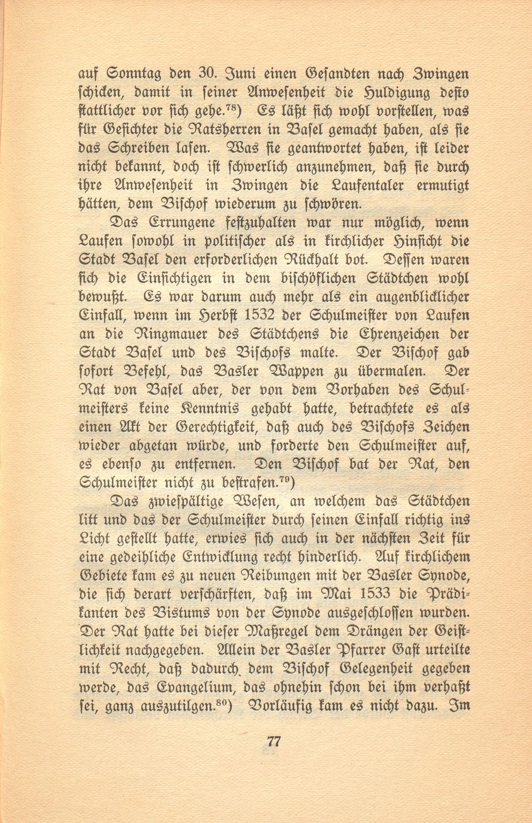 Die Reformation im baslerisch-bischöflichen Laufen – Seite 41