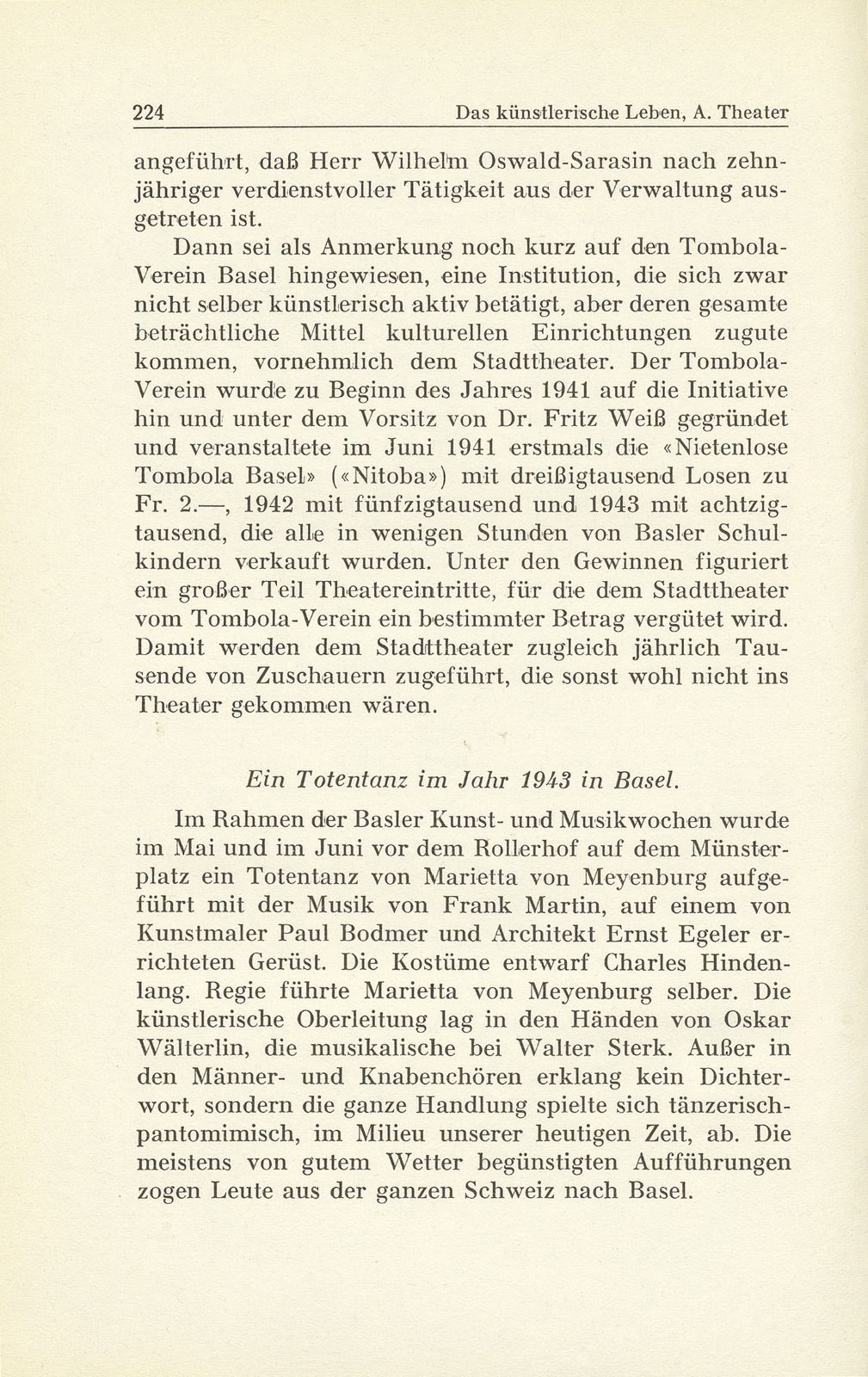 Das künstlerische Leben in Basel vom 1. Oktober 1942 bis 30. September 1943 – Seite 5