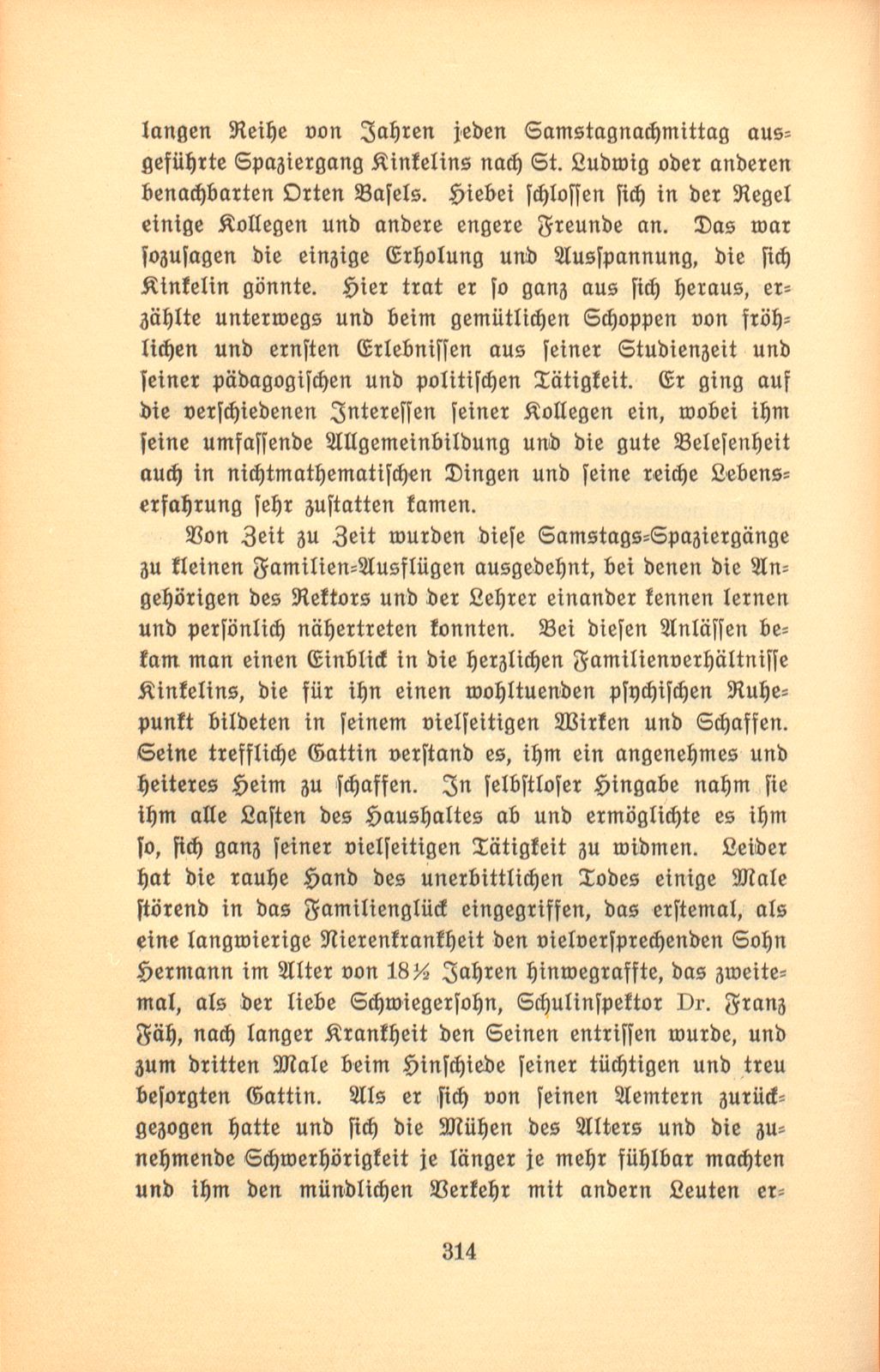 Prof. Dr. Hermann Kinkelin. 11. November 1832 bis 2. Januar 1913 – Seite 13