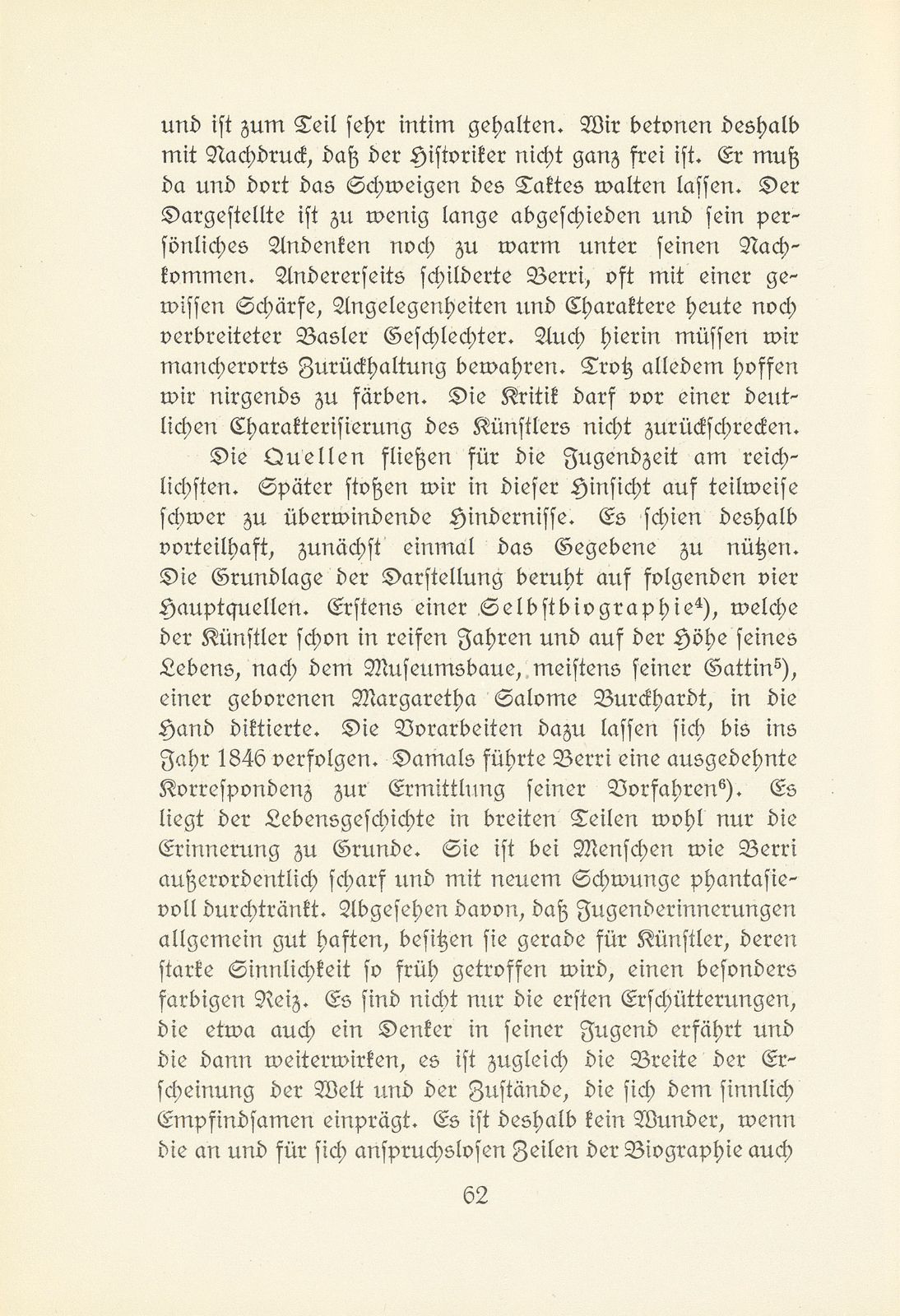 Melchior Berri. (Ein Beitrag zur Kultur des Spätklassizismus in Basel.) – Seite 4