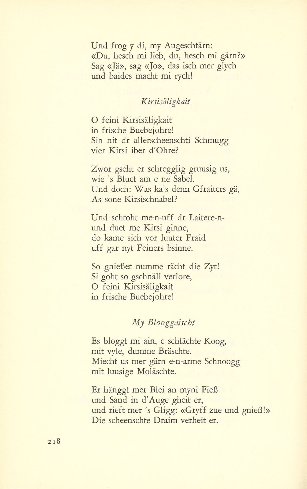 Gedichte in baseldeutscher Mundart. Von Gustav Küry (1904-1961) [verbunden mit Lebensbild] – Seite 2