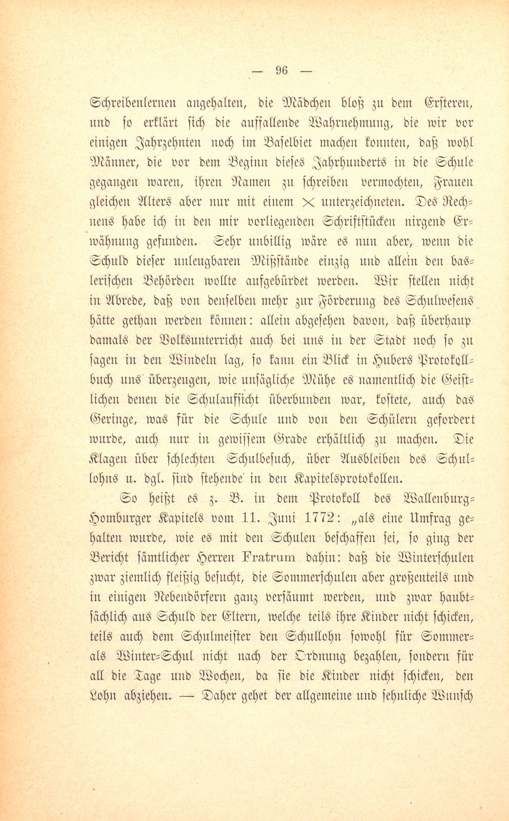 M. Johann Jakob Huber, weil. Pfarrer und Dekan in Sissach und seine Sammlungen zur Geschichte der Stadt und Landschaft Basel – Seite 22