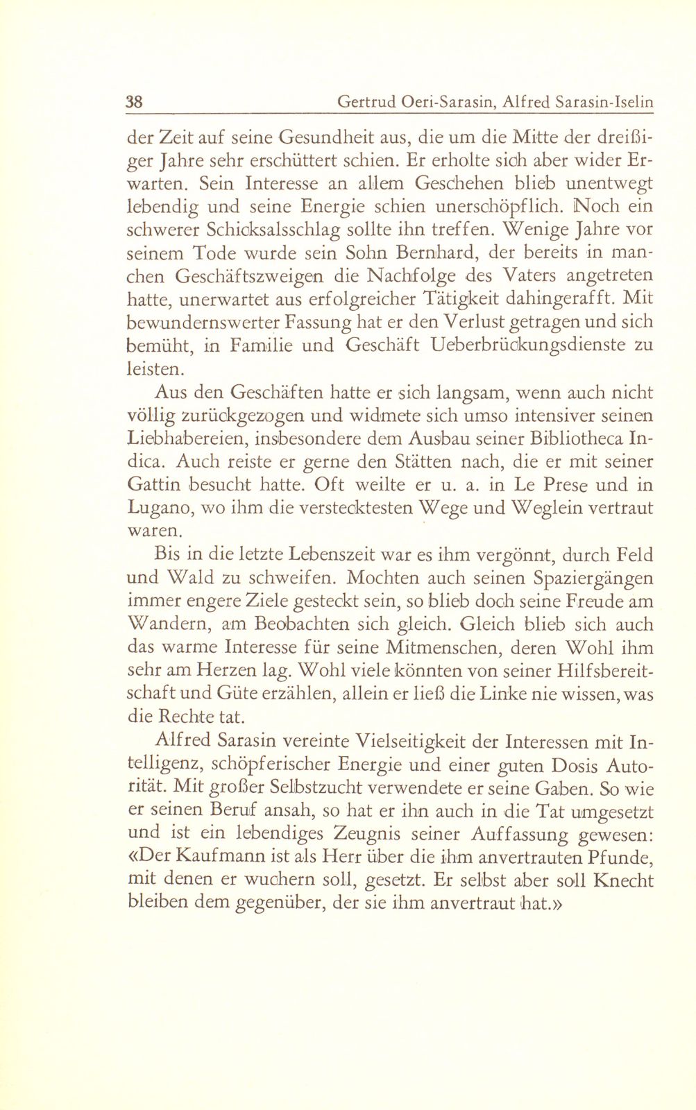 Alfred Sarasin-Iselin 27. März 1865 – 16. Dezember 1953 – Seite 14