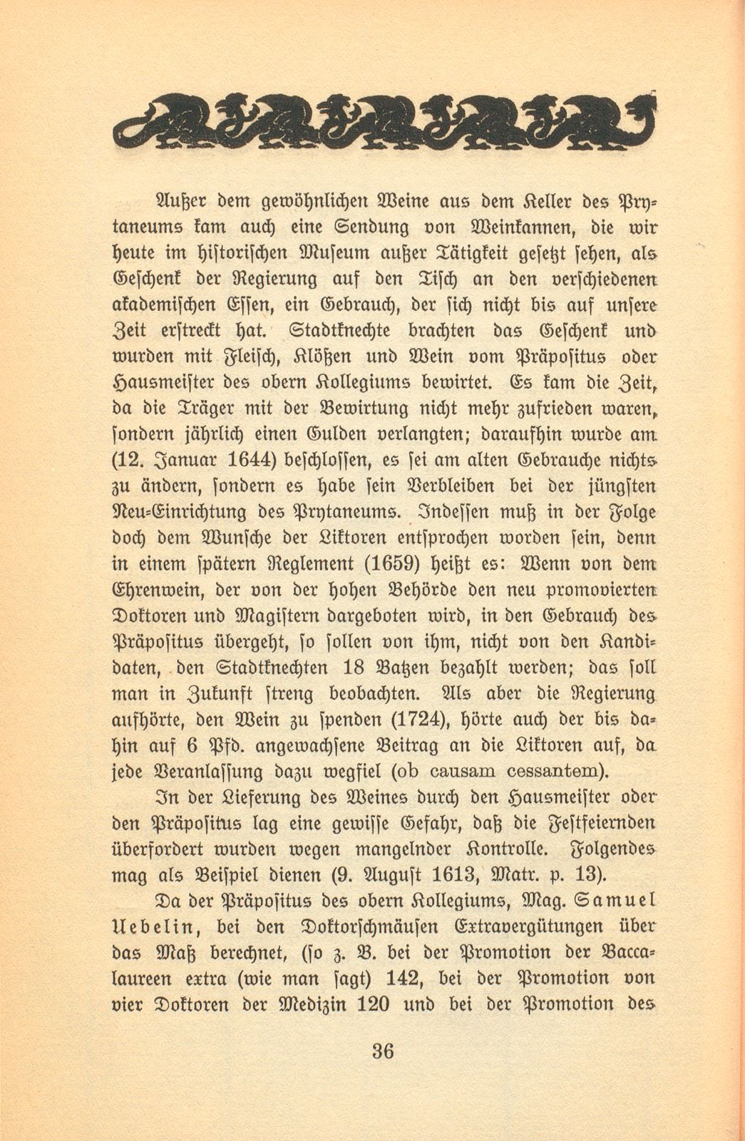 Das Prytaneum der Universität Basel. 1570-1744 – Seite 14