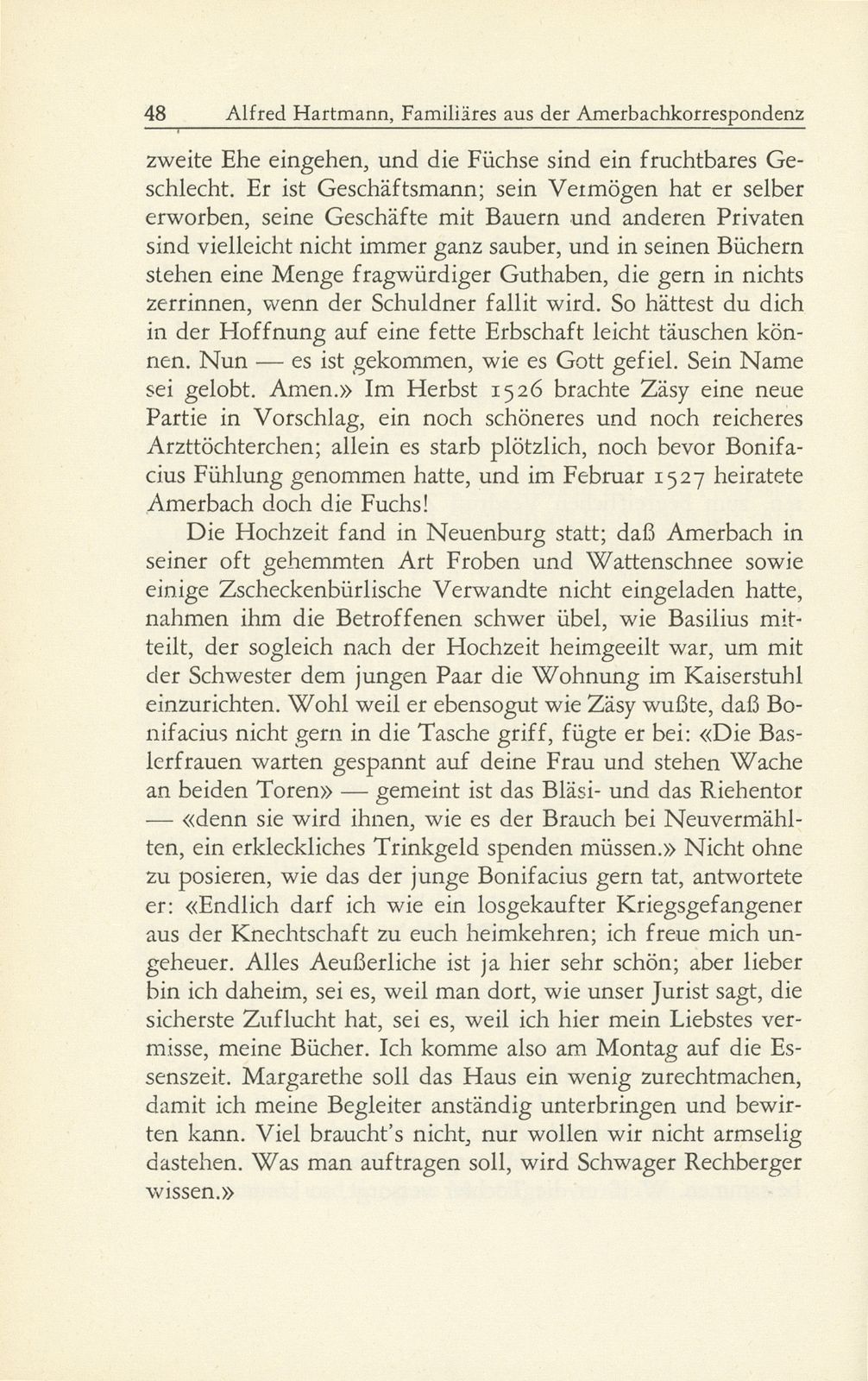 Familiäres aus der Amerbachkorrespondenz – Seite 14