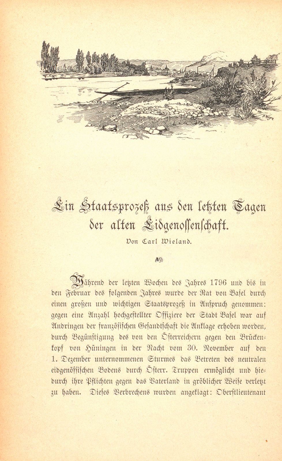 Ein Staatsprozess aus den letzten Tagen der alten Eidgenossenschaft – Seite 1