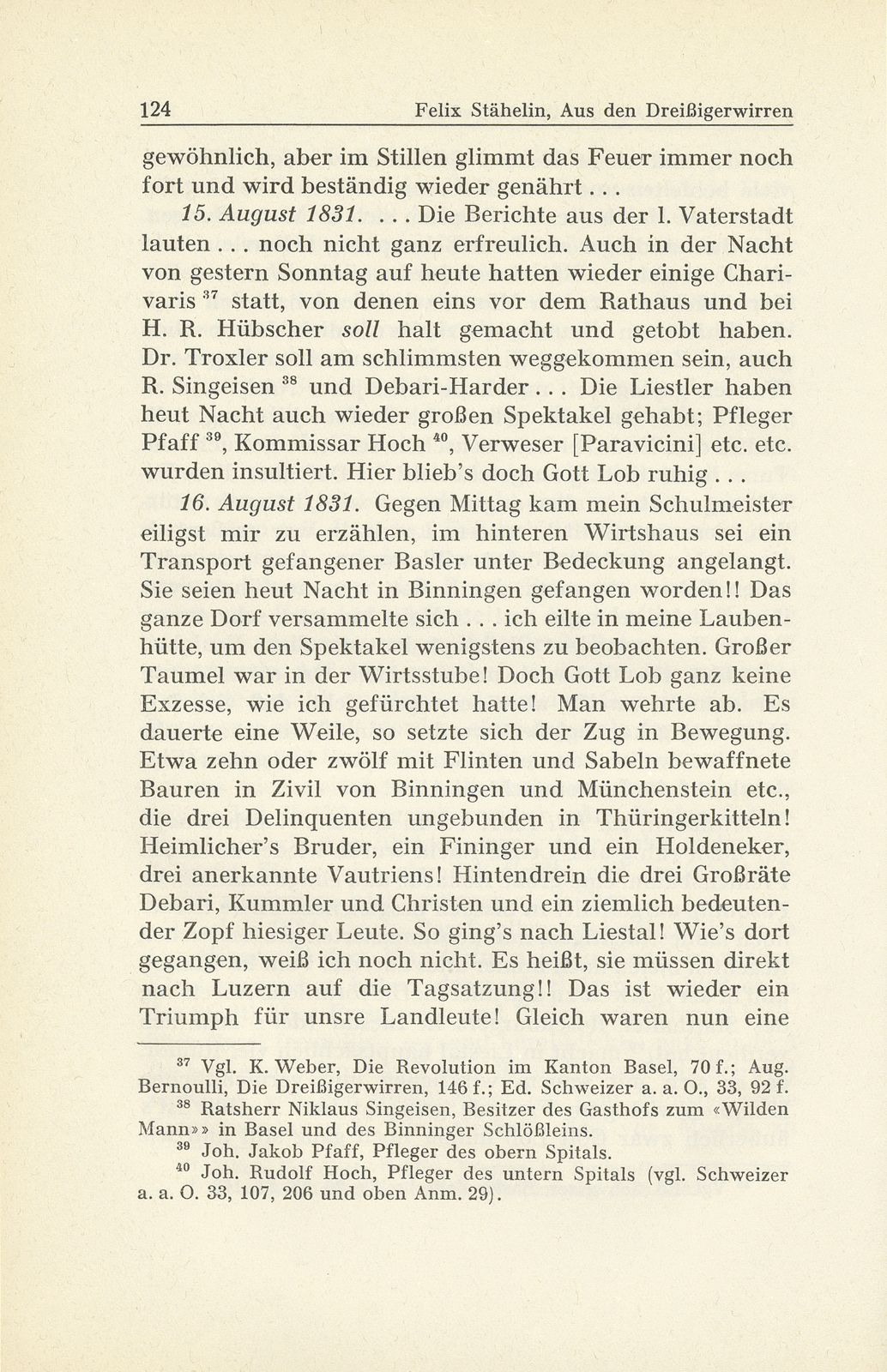 Erlebnisse und Bekenntnisse aus der Zeit der Dreissigerwirren [Gebrüder Stähelin] – Seite 22