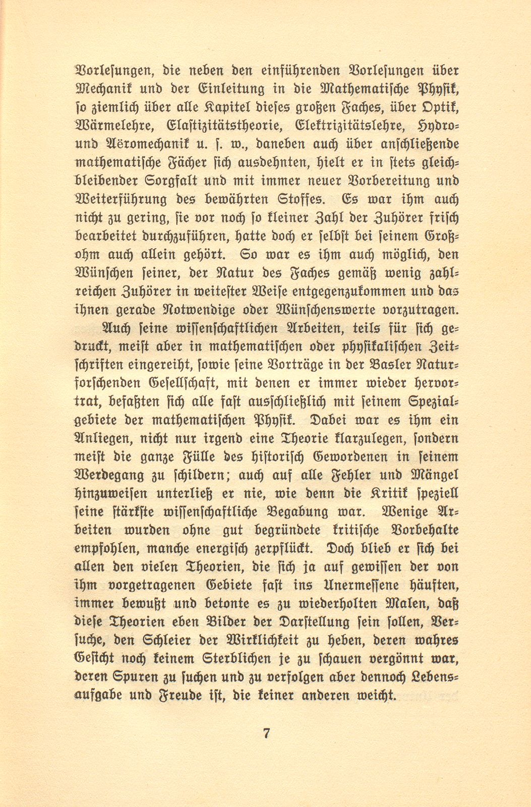 Prof. Dr. Karl Von der Mühll-His – Seite 7