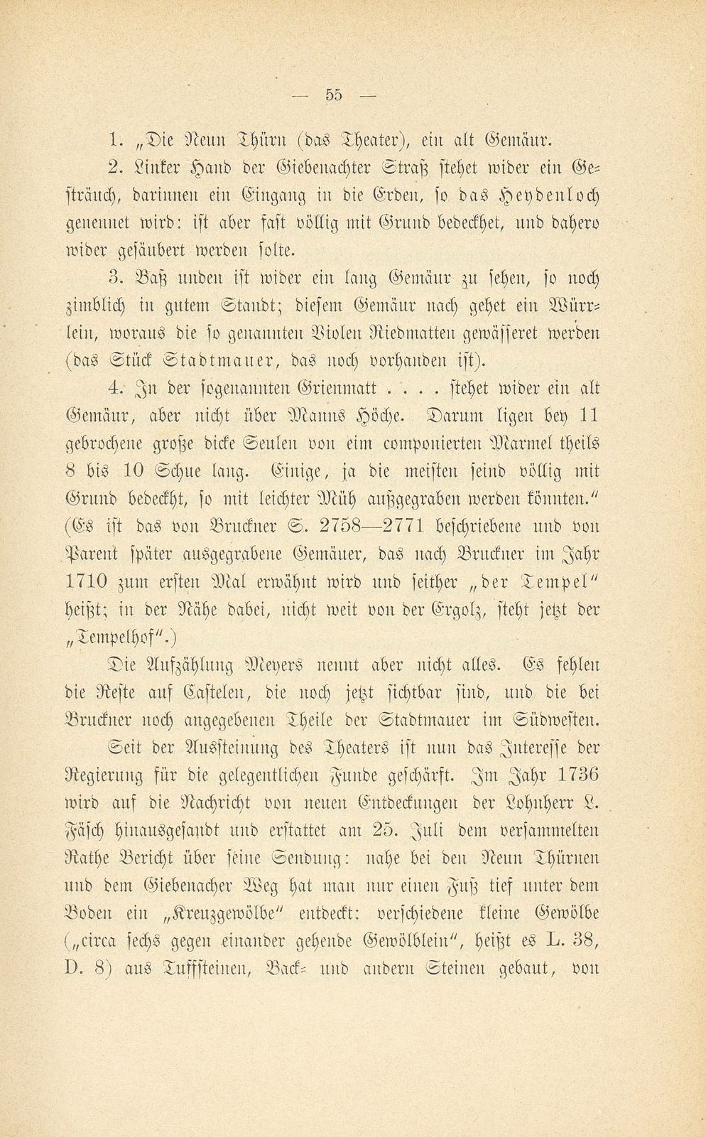 Zerstörung und Erhaltung der römischen Ruinen zu Augst – Seite 20