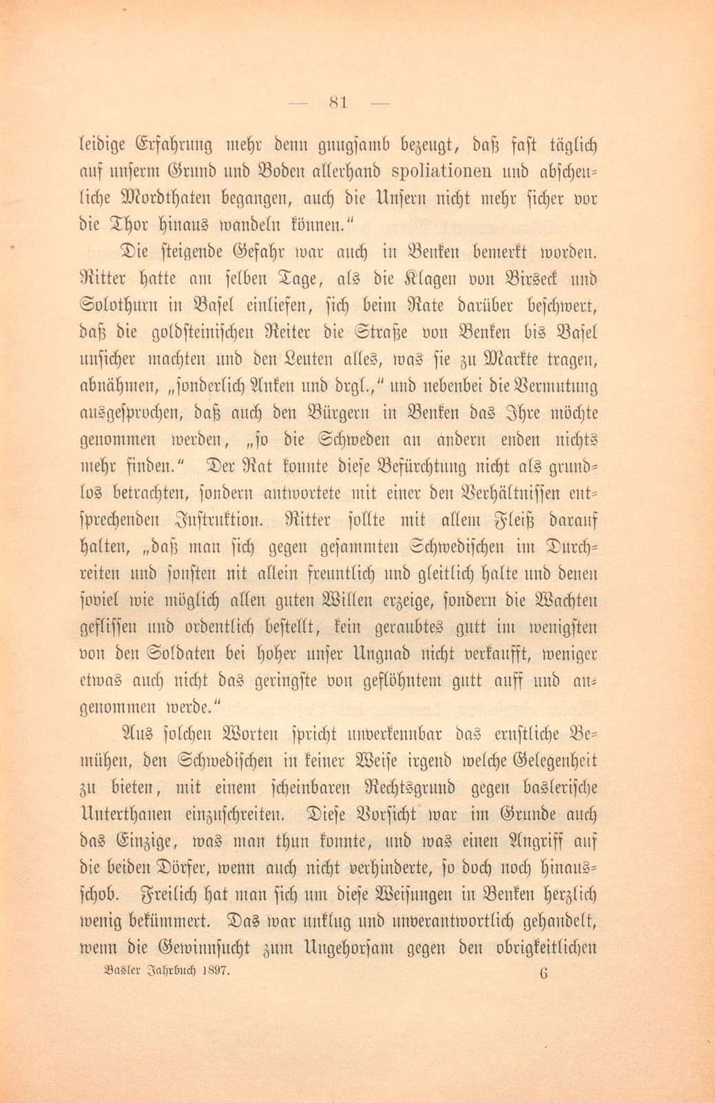 Biel-Benken im dreissigjährigen Kriege – Seite 9