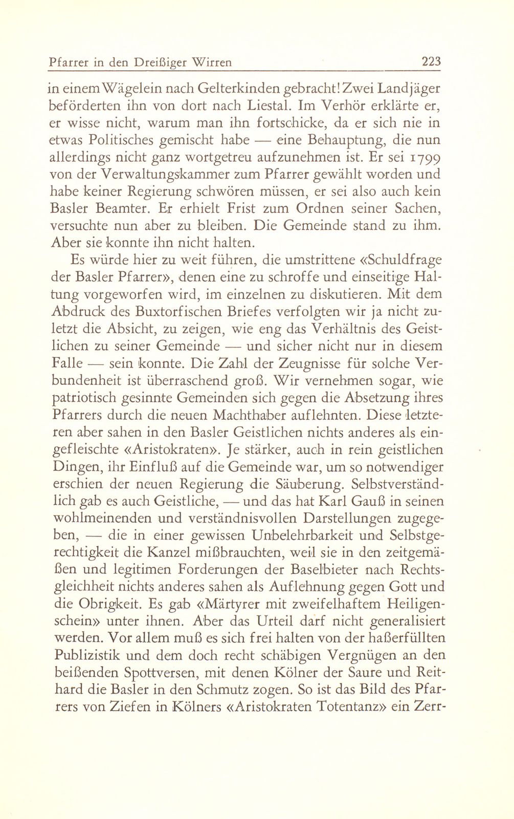 Gelterkinden und sein Pfarrer in den Dreissigerwirren – Seite 20