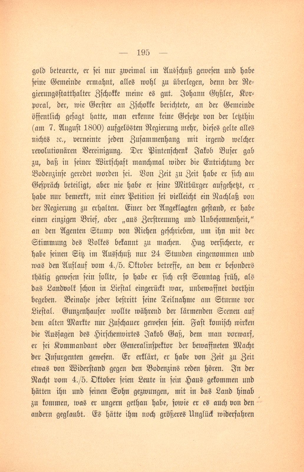 Der Bodenzinssturm in der Landschaft Basel. Oktober 1800 – Seite 31