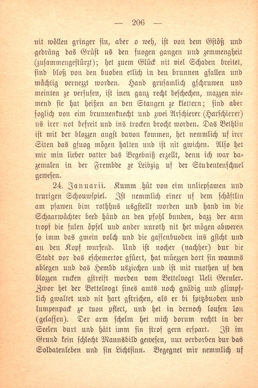 Aus einer Basler Familienchronik des Jahres 1622. (Gütigst mitgeteilt von J. M.) [Als Fälschung bezeichnet.] – Seite 8