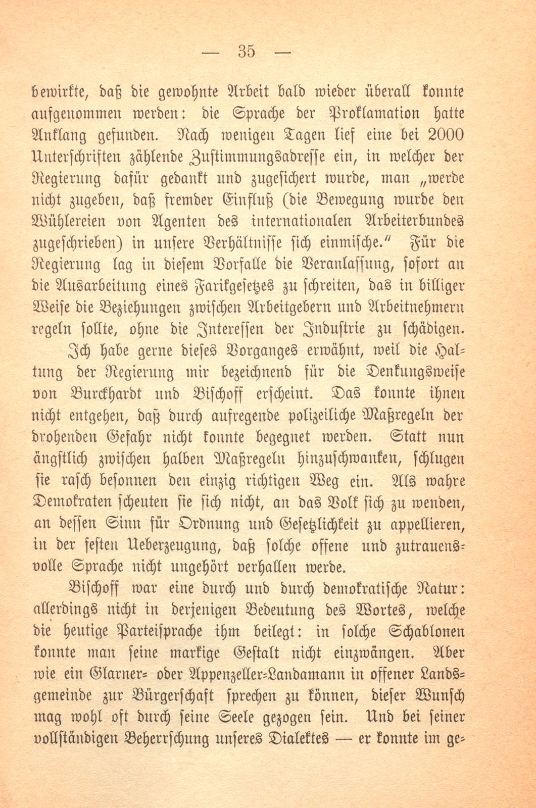 Erinnerungen an Carl Felix Burckhardt und Gottlieb Bischoff, Bürgermeister und Staatsschreiber zu Basel – Seite 35