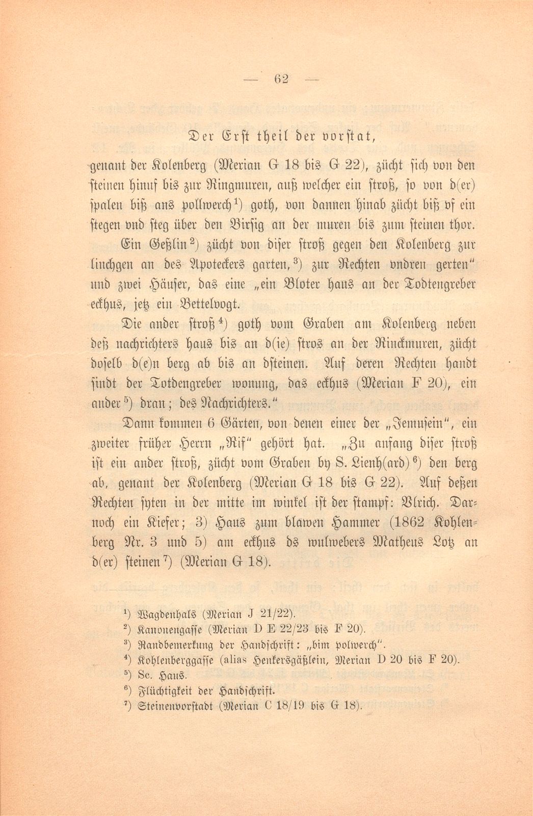 Eine Wanderung durch Basel im Anfang des 17. Jahrhunderts – Seite 15