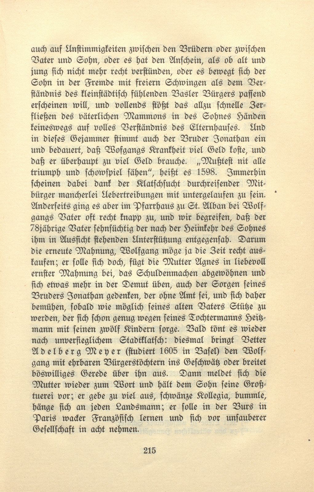 Aus den Wanderjahren eines Basler Studenten des 17. Jahrhunderts [Wolfgang Meyer] – Seite 7