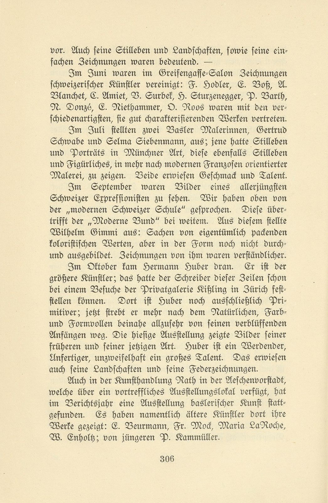 Das künstlerische Leben in Basel vom 1. November 1914 bis 31. Oktober 1915 – Seite 9