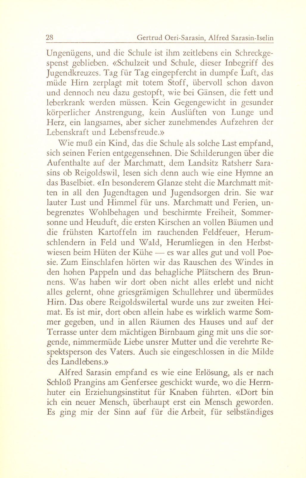 Alfred Sarasin-Iselin 27. März 1865 – 16. Dezember 1953 – Seite 2