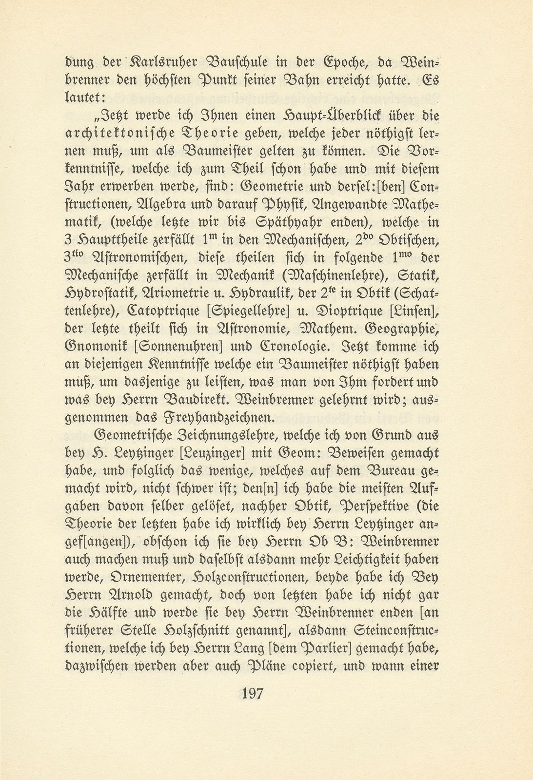 Melchior Berri. (Ein Beitrag zur Kultur des Spätklassizismus.) – Seite 21