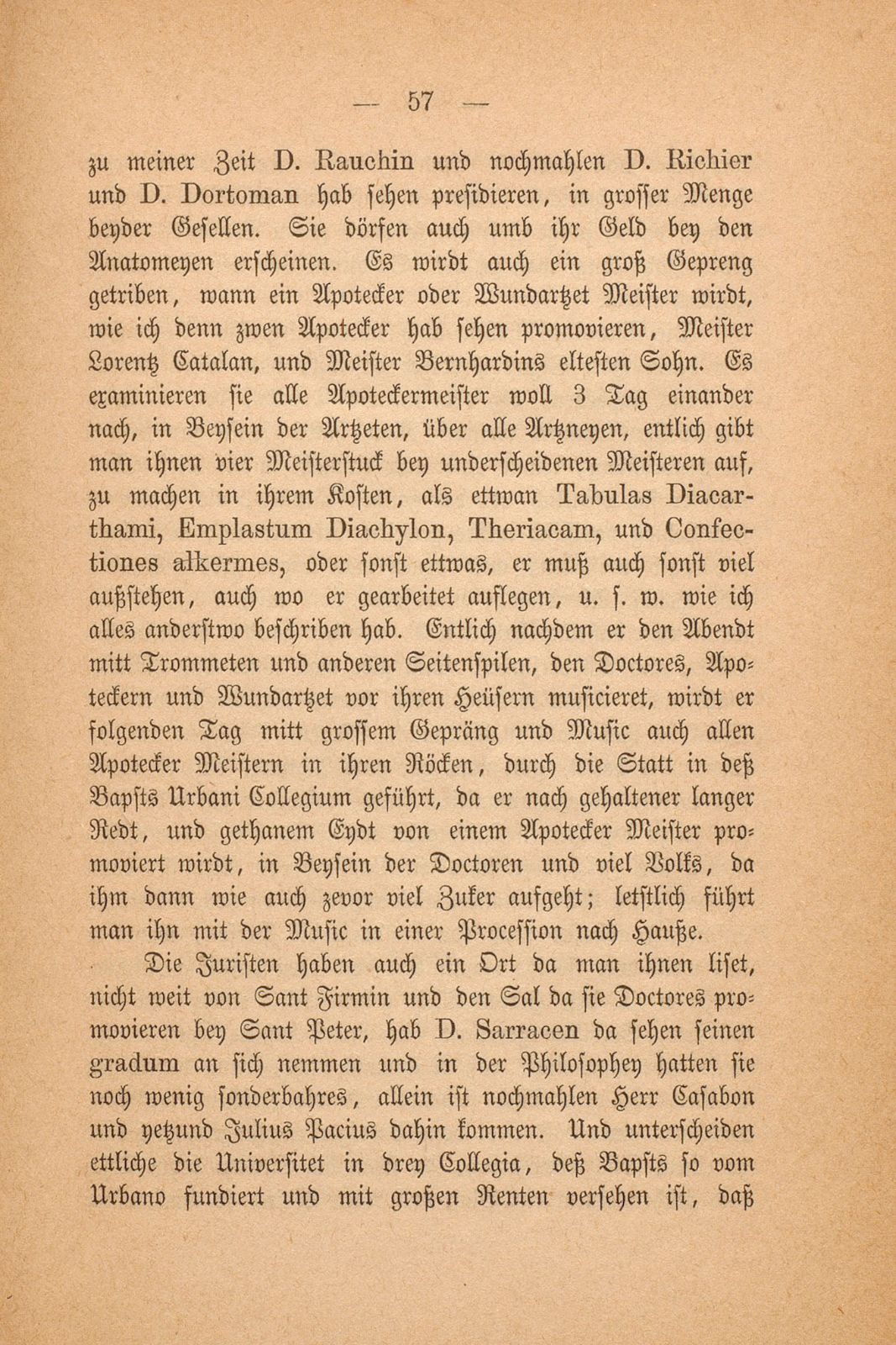 Beschreibung Thomä Platters Reyssen, die er von Basell auss in Franckreich gethan hatt anno 1595 – Seite 45