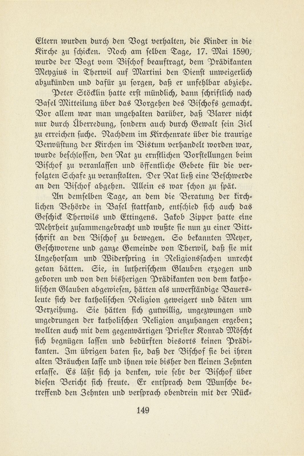 Therwil und Ettingen in der Zeit der Reformation und Gegenreformation – Seite 43