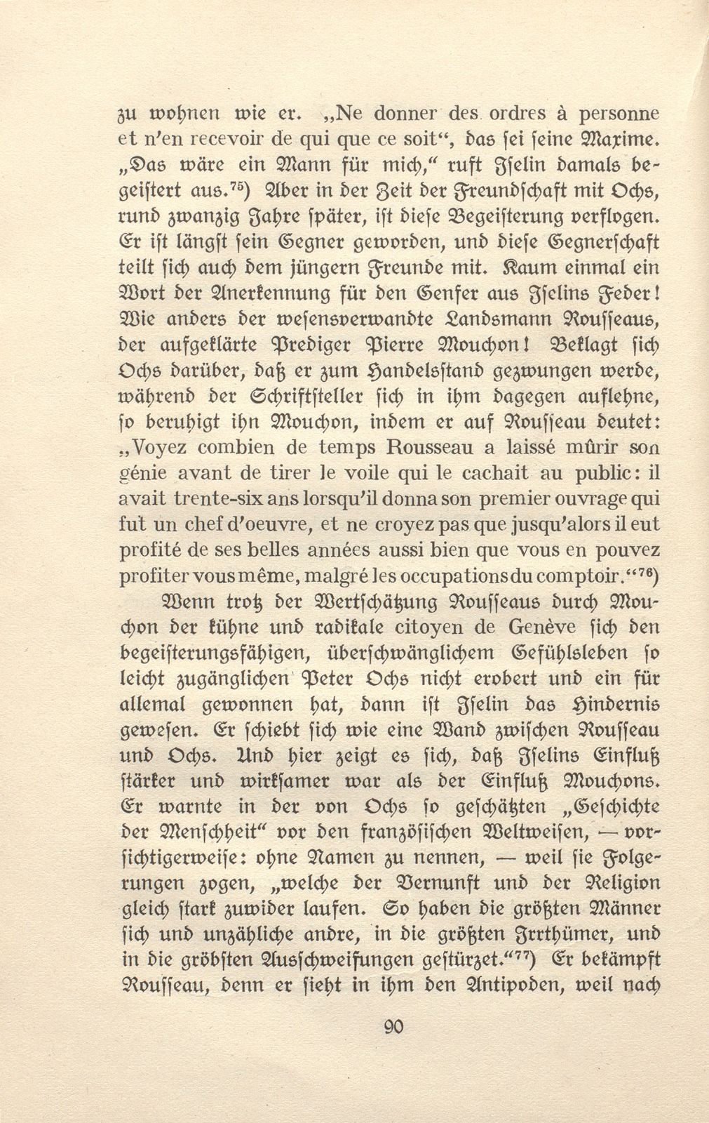 Der Einfluss Isaac Iselins auf Peter Ochs – Seite 27