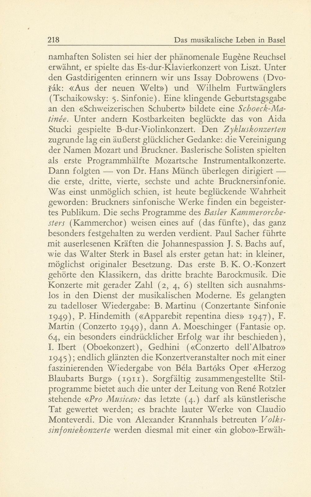 Das musikalische Leben in Basel vom 1. Oktober 1950 bis 30. September 1951 – Seite 4