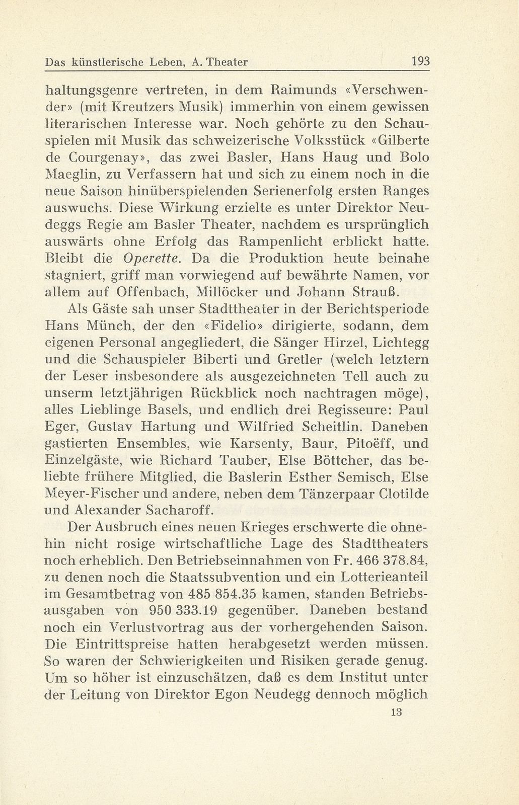 Das künstlerische Leben in Basel vom 1. Oktober 1939 bis 30. September 1940 – Seite 3