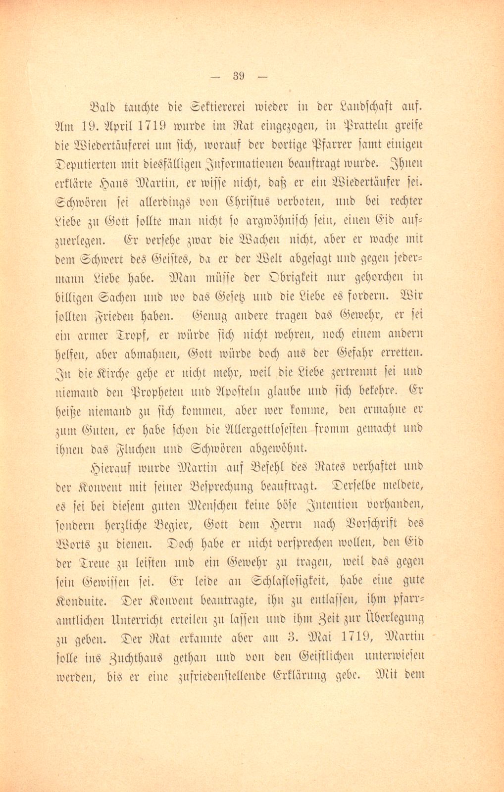 Die Basler Separatisten im ersten Viertel des XVIII. Jahrhunderts – Seite 10