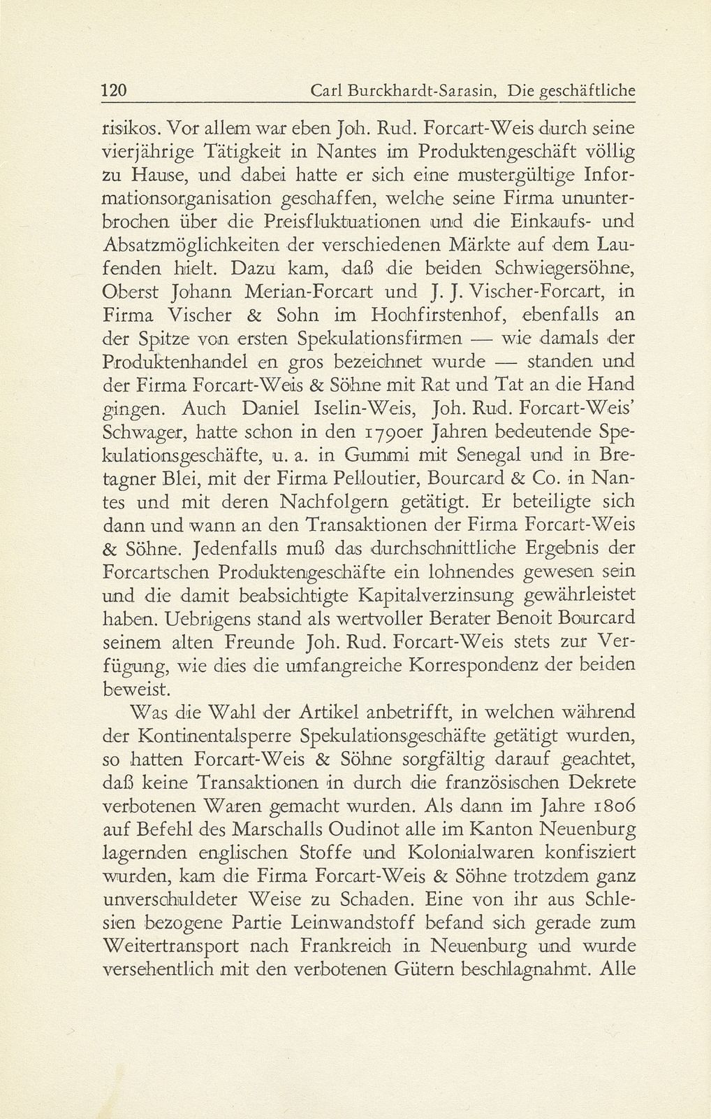 Die geschäftliche Tätigkeit von Johann Rudolf Forcart-Weis 1749-1834 – Seite 19