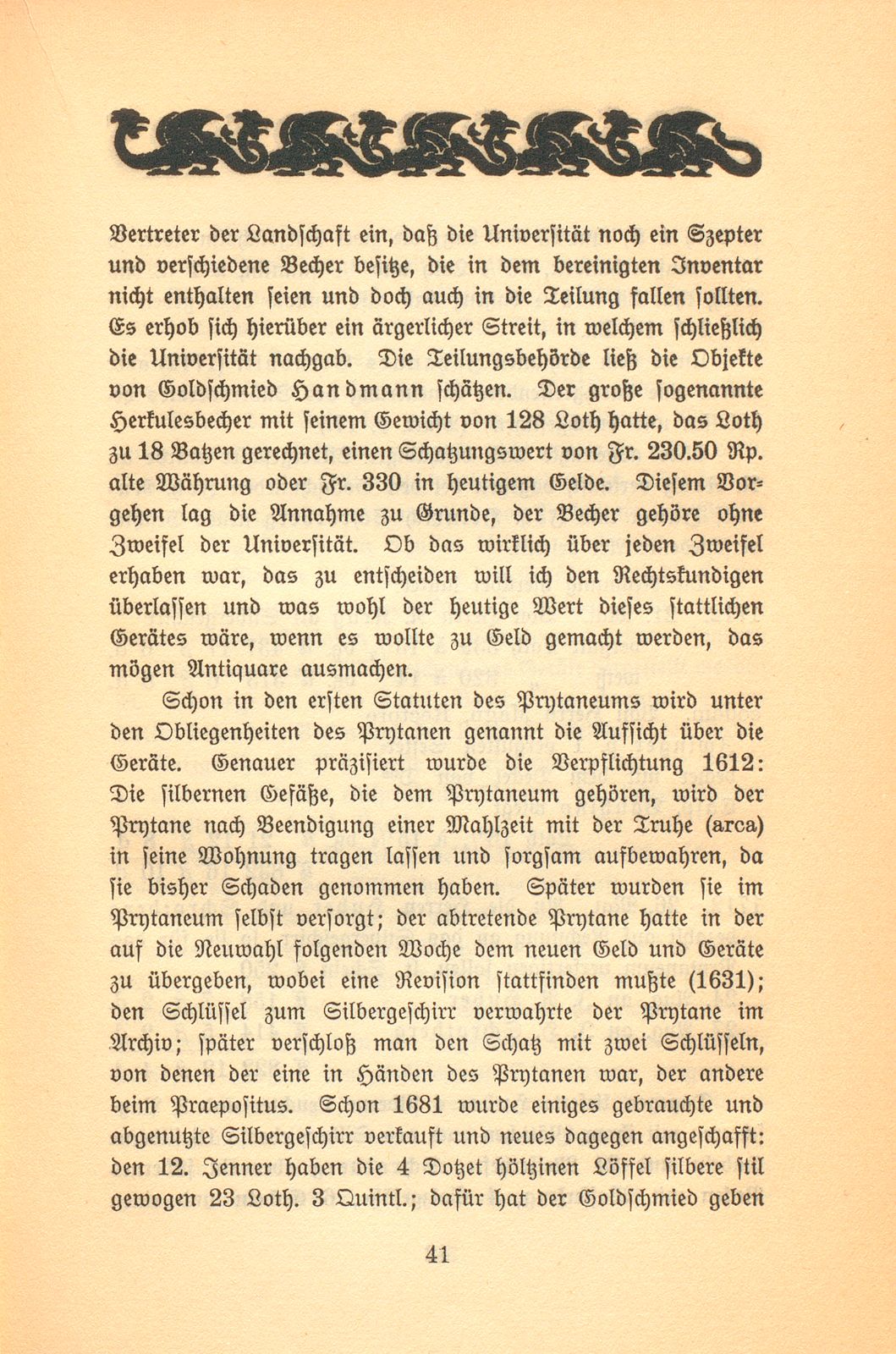 Das Prytaneum der Universität Basel. 1570-1744 – Seite 19