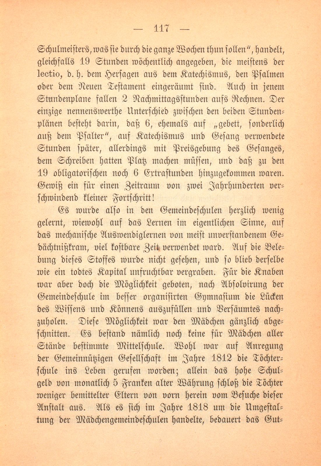 Die Gemeindeschulen der Stadt Basel in den Jahren 1817-1822 – Seite 14