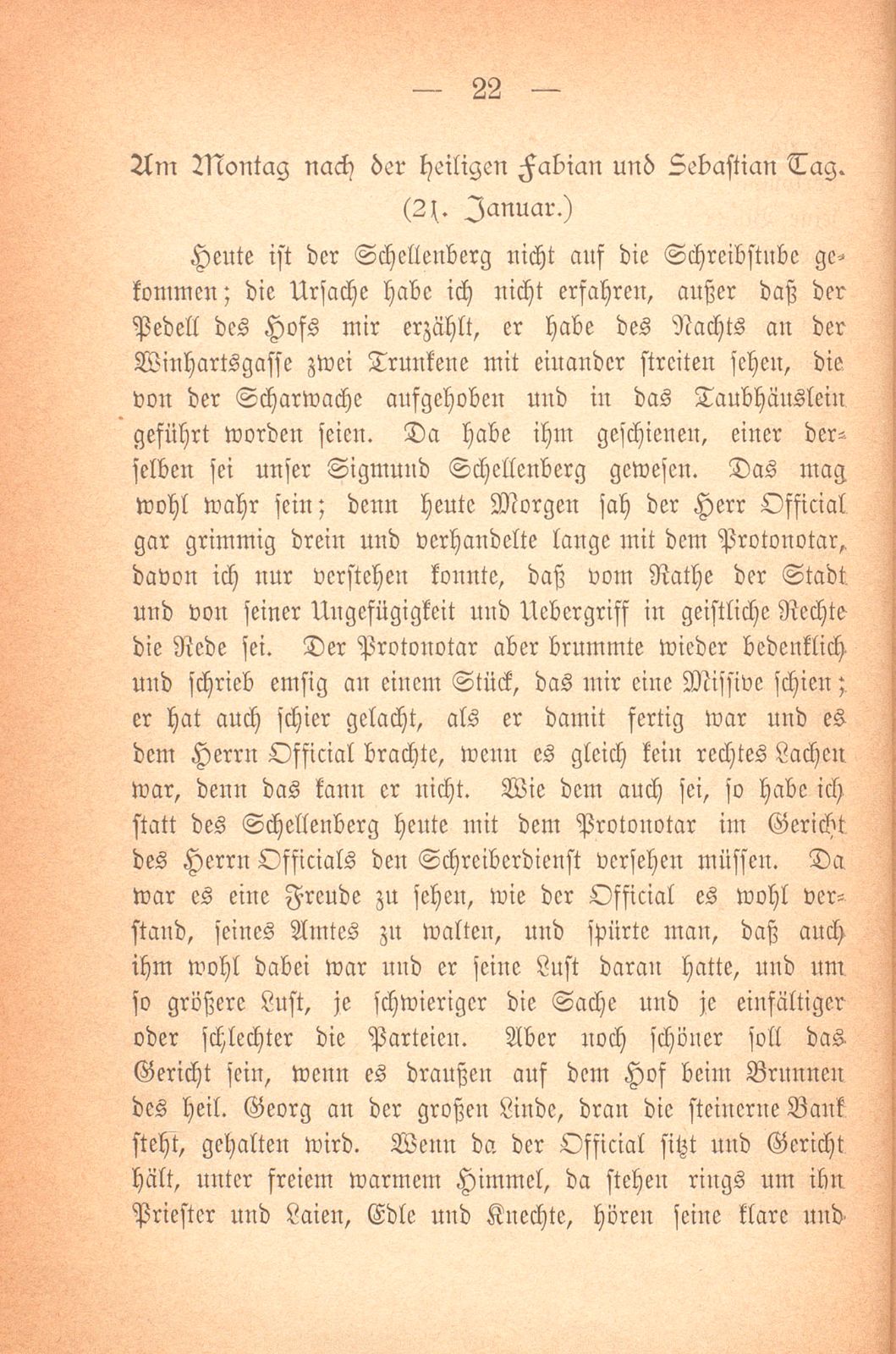 Aus dem Tagebuch des Schreibers Giselbert. (1376-1378) – Seite 10