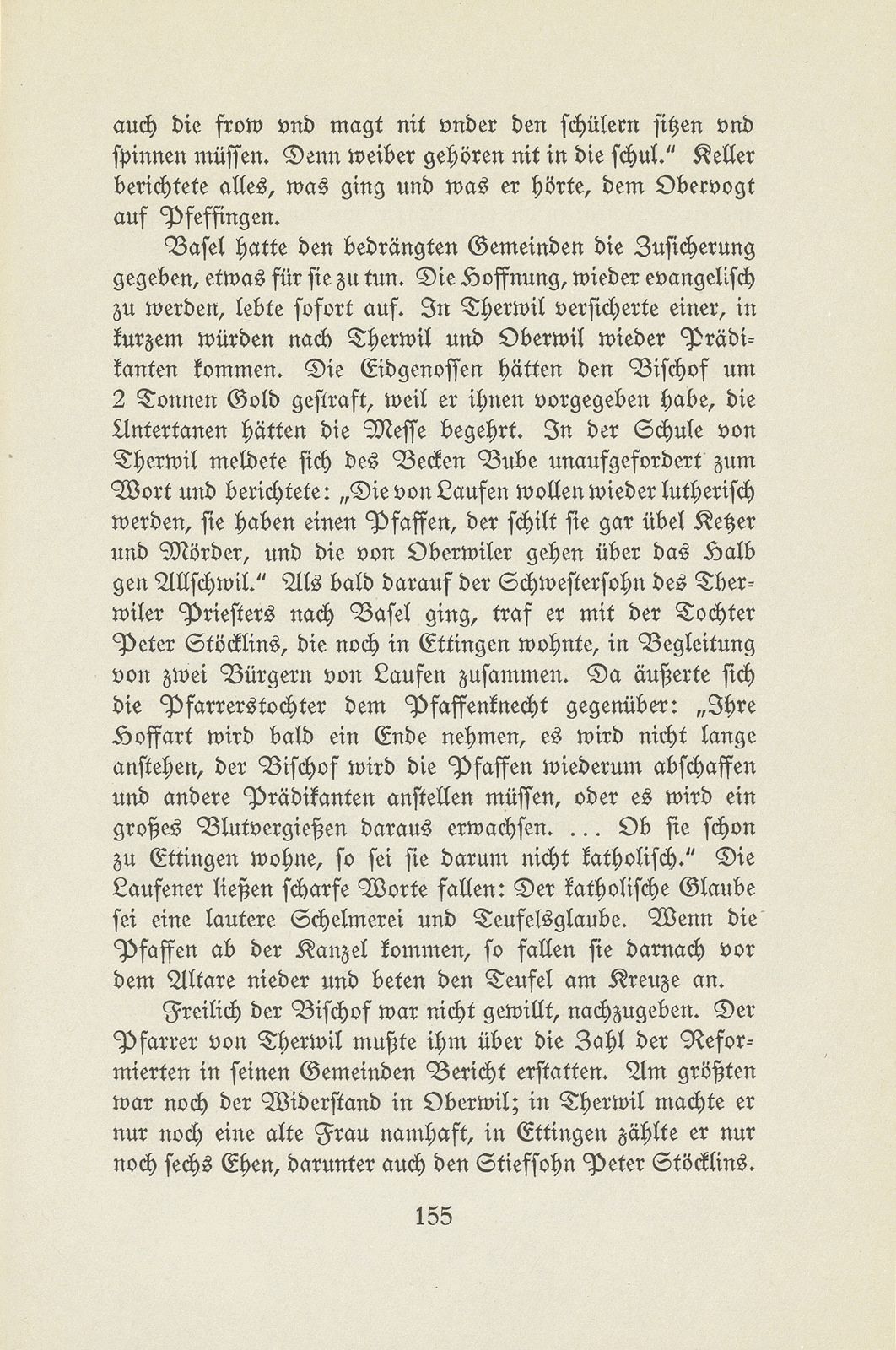 Therwil und Ettingen in der Zeit der Reformation und Gegenreformation – Seite 49