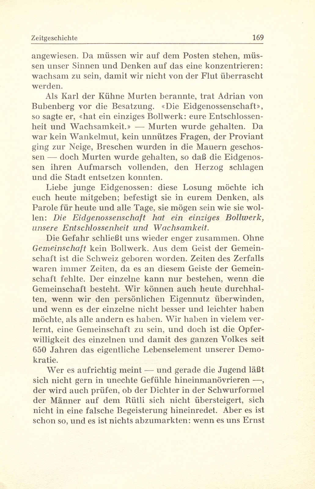 Zur Zeitgeschichte: 2. Gedenkfeier im Münster zur Erinnerung an die Gründung der Schweizerischen Eidgenossenschaft vor 650 Jahren – Seite 2