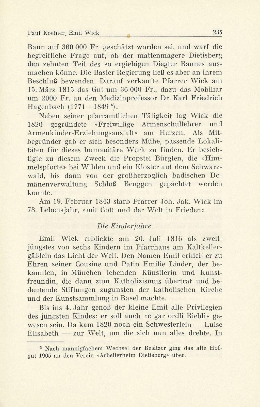 Emil Wick (1816-1894). Mechanikus, Optikus und Pionier der Daguerrotypie in Basel – Seite 5