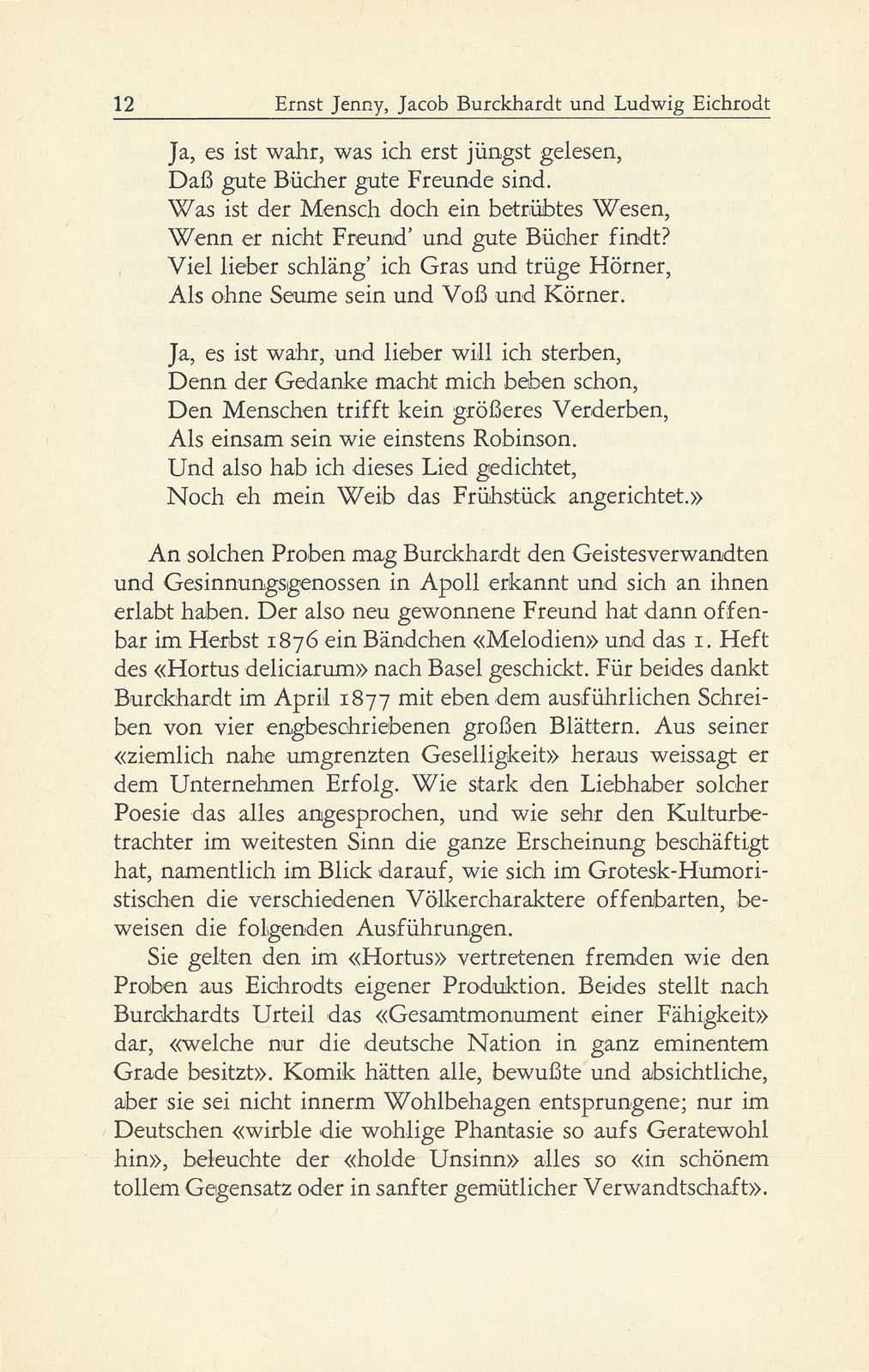 Jacob Burckhardt und Ludwig Eichrodt, der Erfinder des Biedermeier – Seite 6